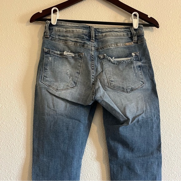 KanCan Distressed Midwash Ankle Skinny Jeans for Women Size 5 / 26 - Picture 10 of 12